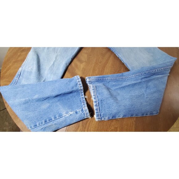 Vintage Wrangler Blue Denim Jeans 9x36 Relaxed Fit Straight Leg Classic 90s Styl - Picture 10 of 10